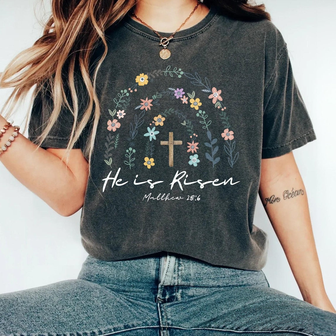 He Has Risen shirt, Easter shirt, Christian Shirt, Jesus Easter Shirt, Jesus Christ Easter, Bunny Shirt, Faith Shirt. ILAF42